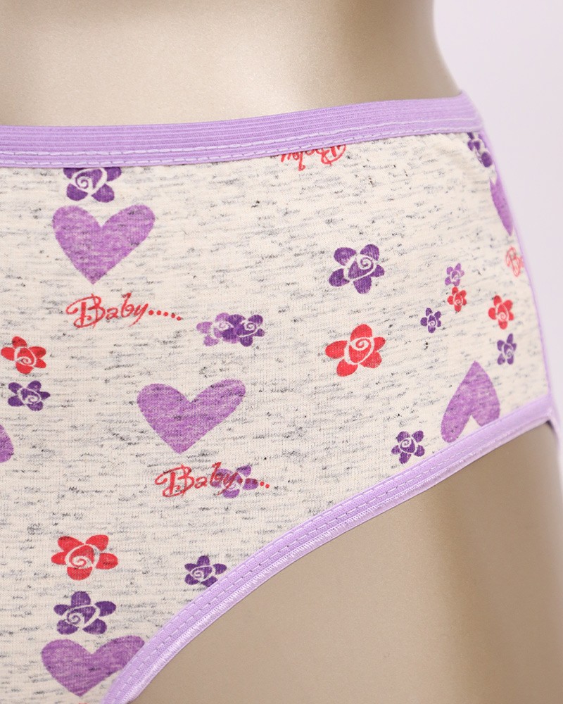 Do you find panties with prints like hearts and flower ones