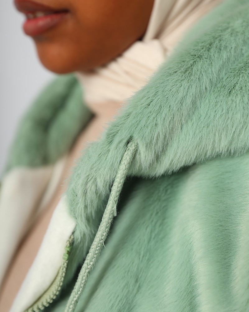 Heavy on sale fur jacket