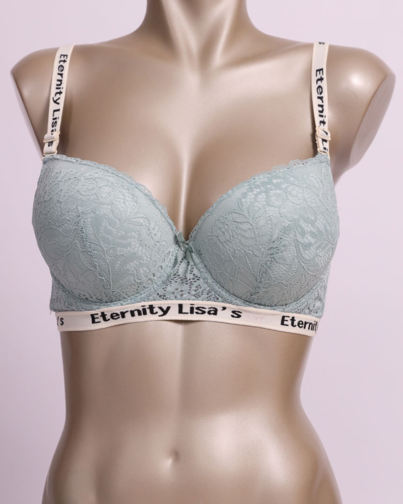 Underwire Perforated T-Shirt Bra With Centered Ribbon - Daraghmeh