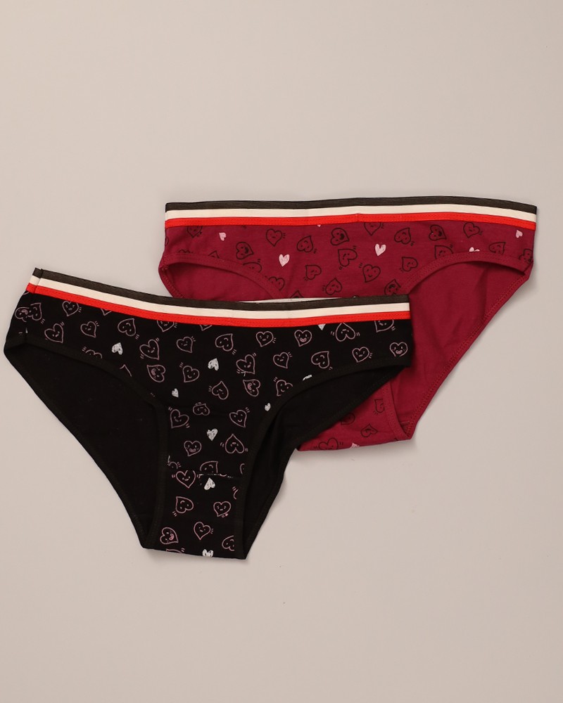 Cotton Panties Printed With Love Hearts Daraghmeh