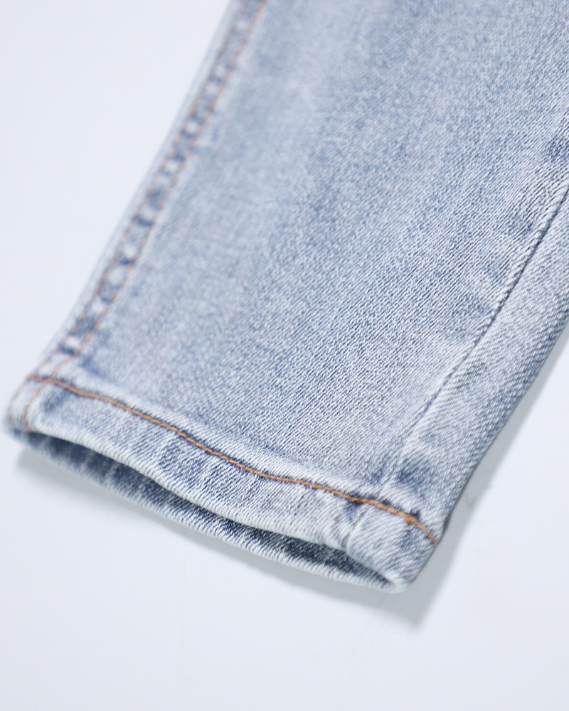 Blue Slim Fit Scratched Jeans - Daraghmeh