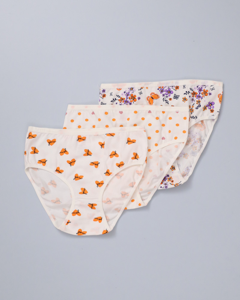 Cotton Lycra Panties Set In 3 Pieces Daraghmeh