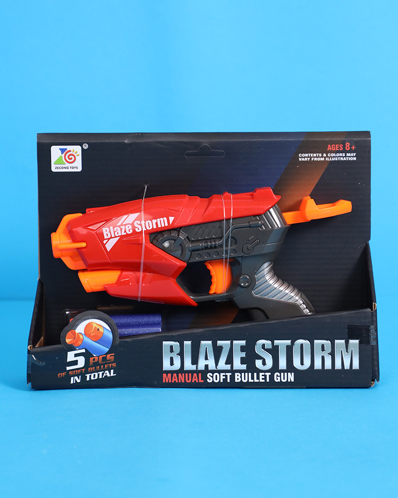 Blaze Gun With Sponge Bullets Toy - Daraghmeh