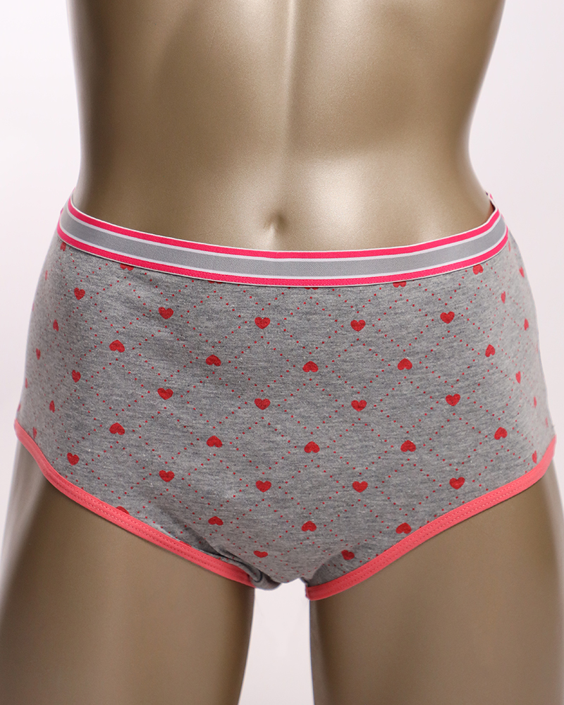 Cotton Panties With Love Hearts Print - Daraghmeh