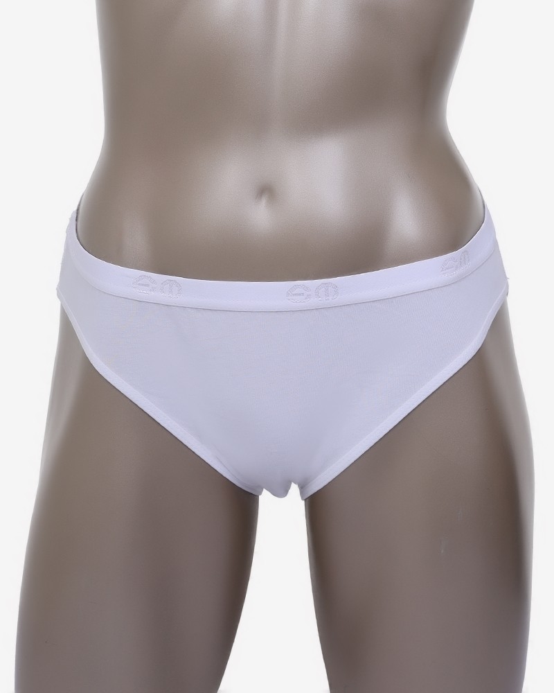 Plain White Cotton Panties In  High Waist Design