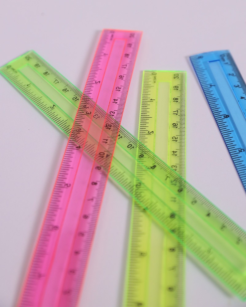 20 Cm Plastic Rulers Set - Daraghmeh