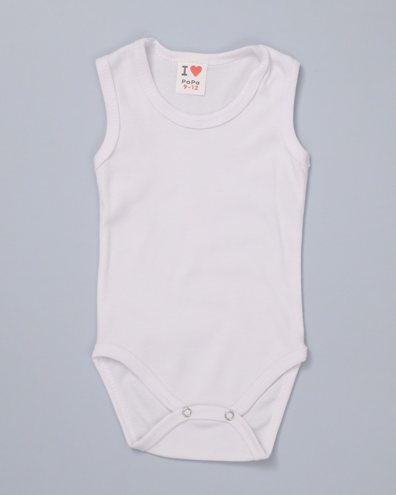 Plain Baby Bodysuit Snaps Daraghmeh