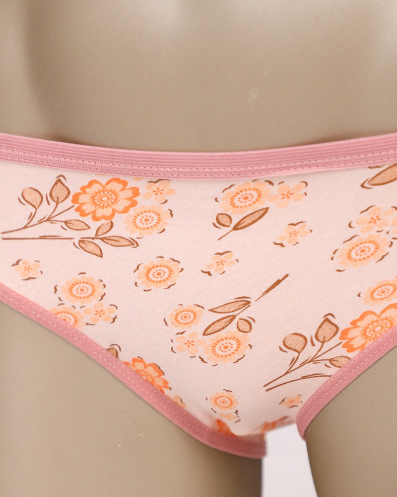 Cotton Panties Flowers Print Daraghmeh