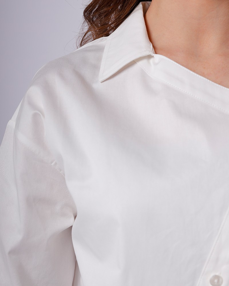 Plain Women's Cotton Shirt - Daraghmeh