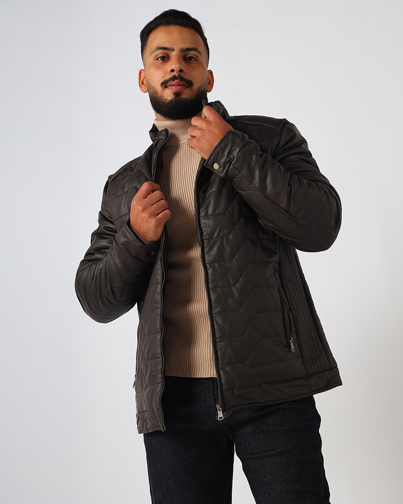 Plain hotsell leather jacket