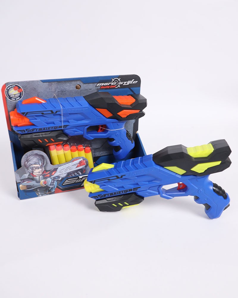 Soft Gun With Sponge Bullets Toy - Daraghmeh