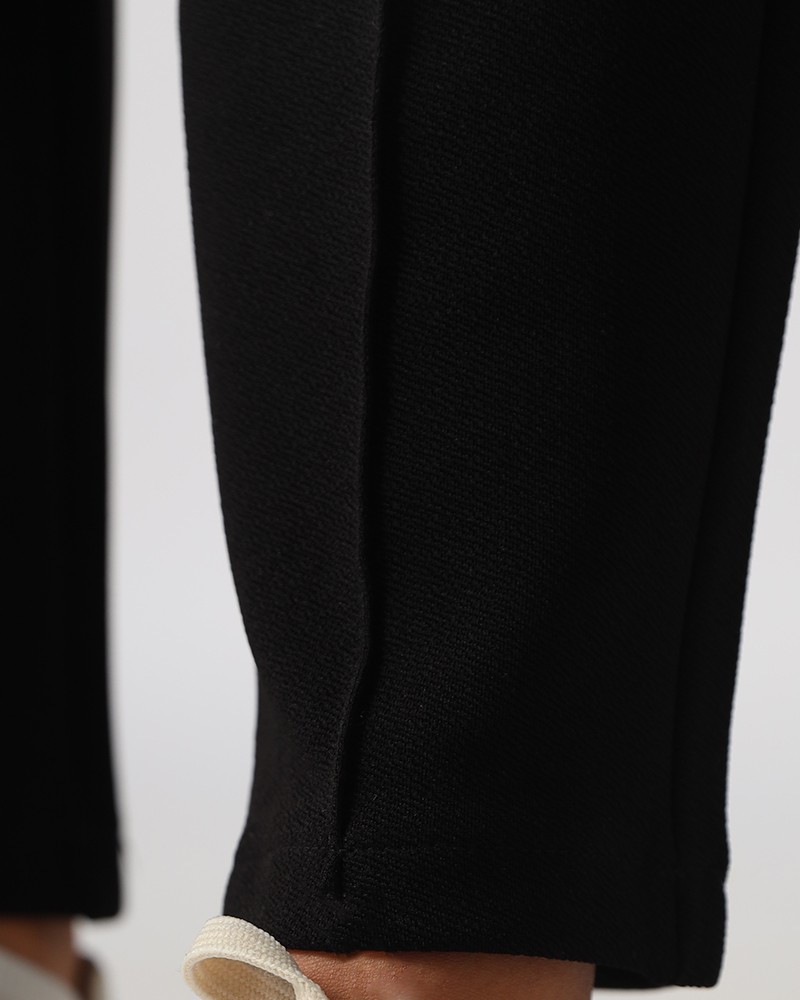 Black Women's Fabric Trousers - Daraghmeh