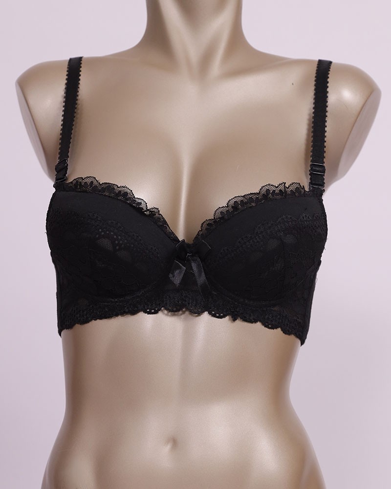 Perforated T-Shirt Bra With Centered Ribbon - Daraghmeh