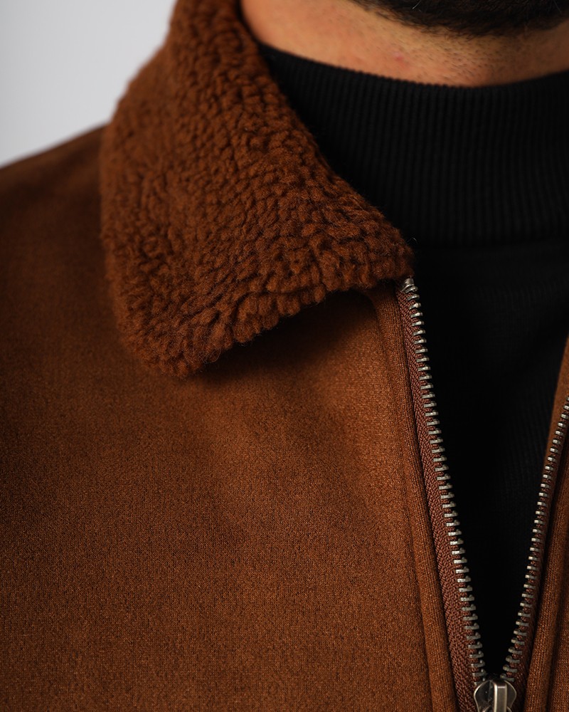 Fur Quilted Chamois Jacket Daraghmeh