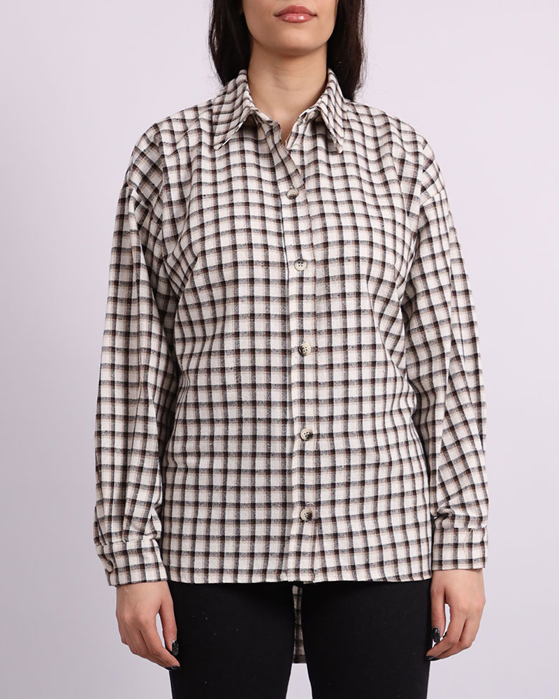 Cotton Checkered Casual Shirt - Daraghmeh