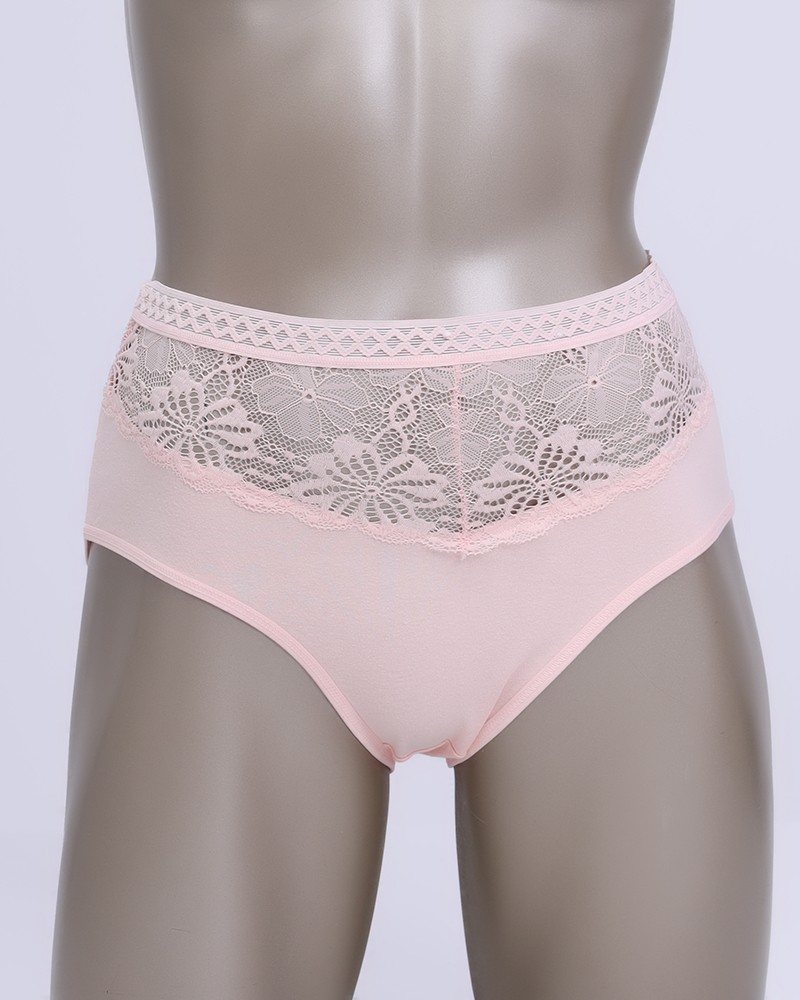 Women’s Cotton Brief with Lace Detail