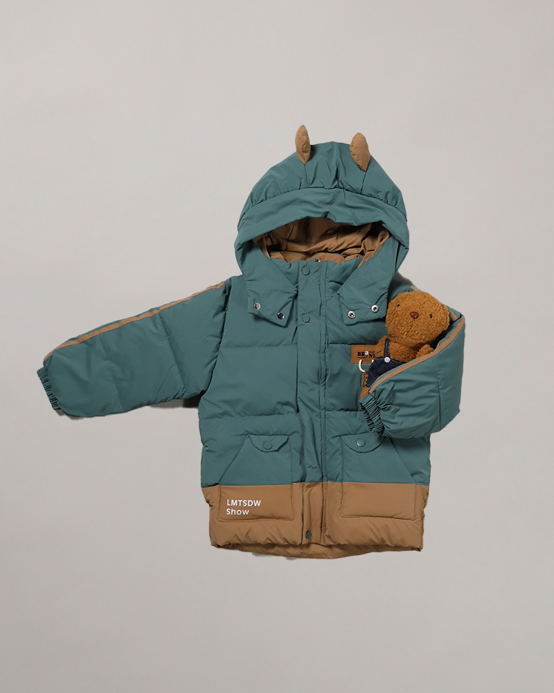 Waterproof Jacket With Teddy Bear - Daraghmeh