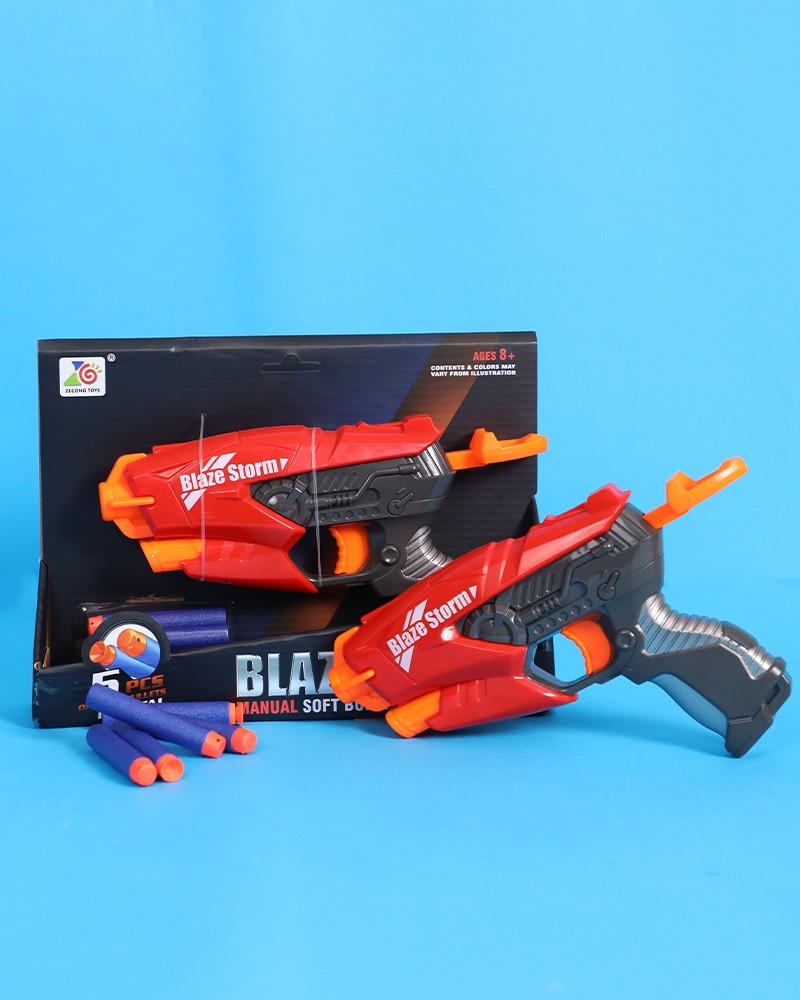 Blaze Gun With Sponge Bullets Toy - Daraghmeh