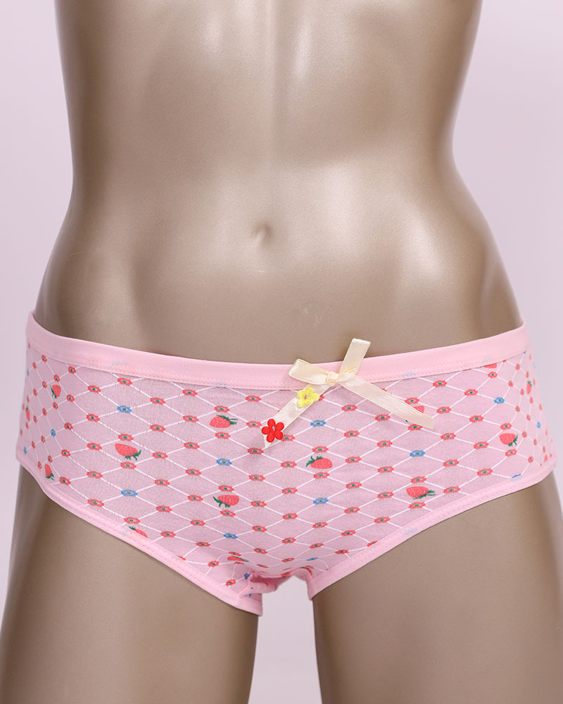 Cotton Panties With Strawberry And Roses Print - Daraghmeh