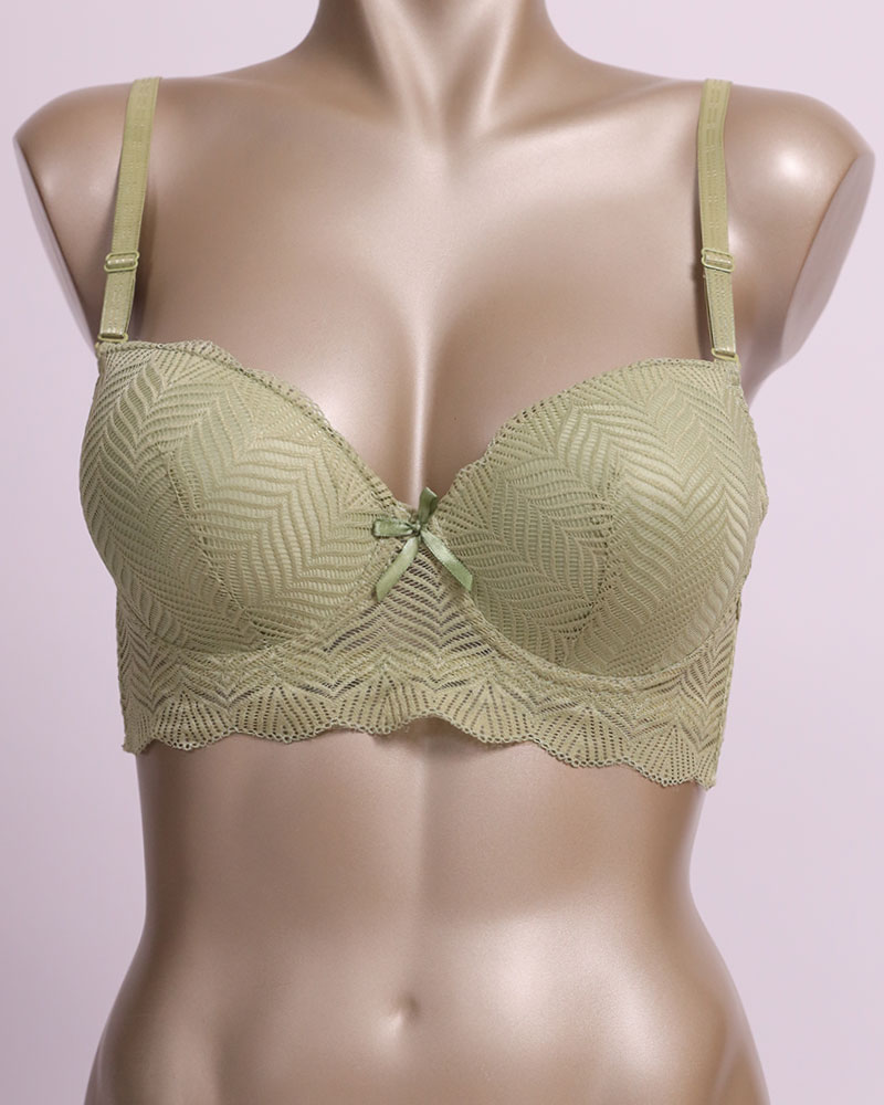 Quilted Perforated Lace Edged Cotton Bra Design - Daraghmeh