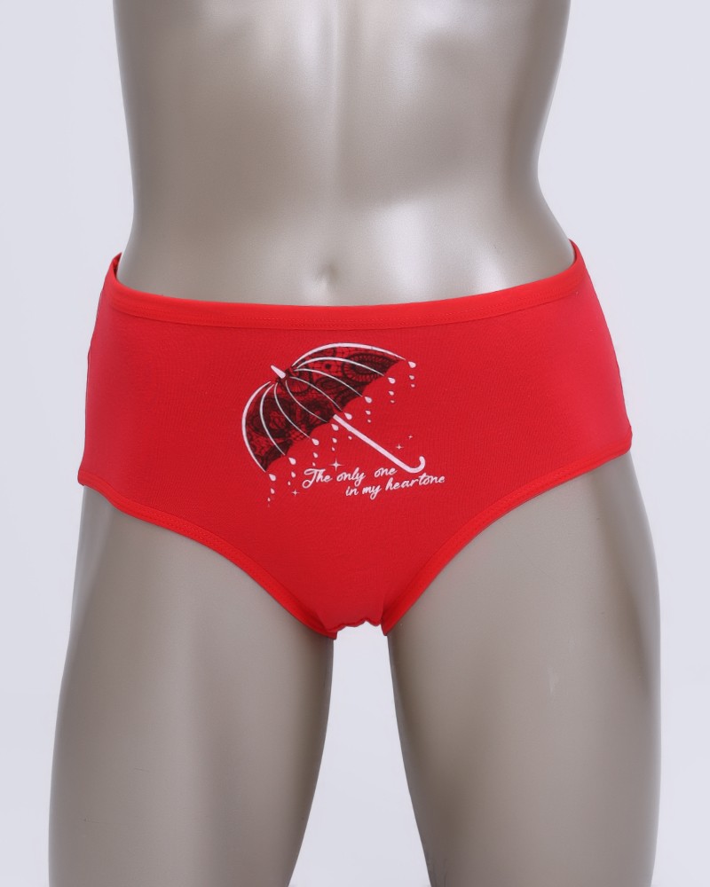 Cotton Panties With Umbrella Print