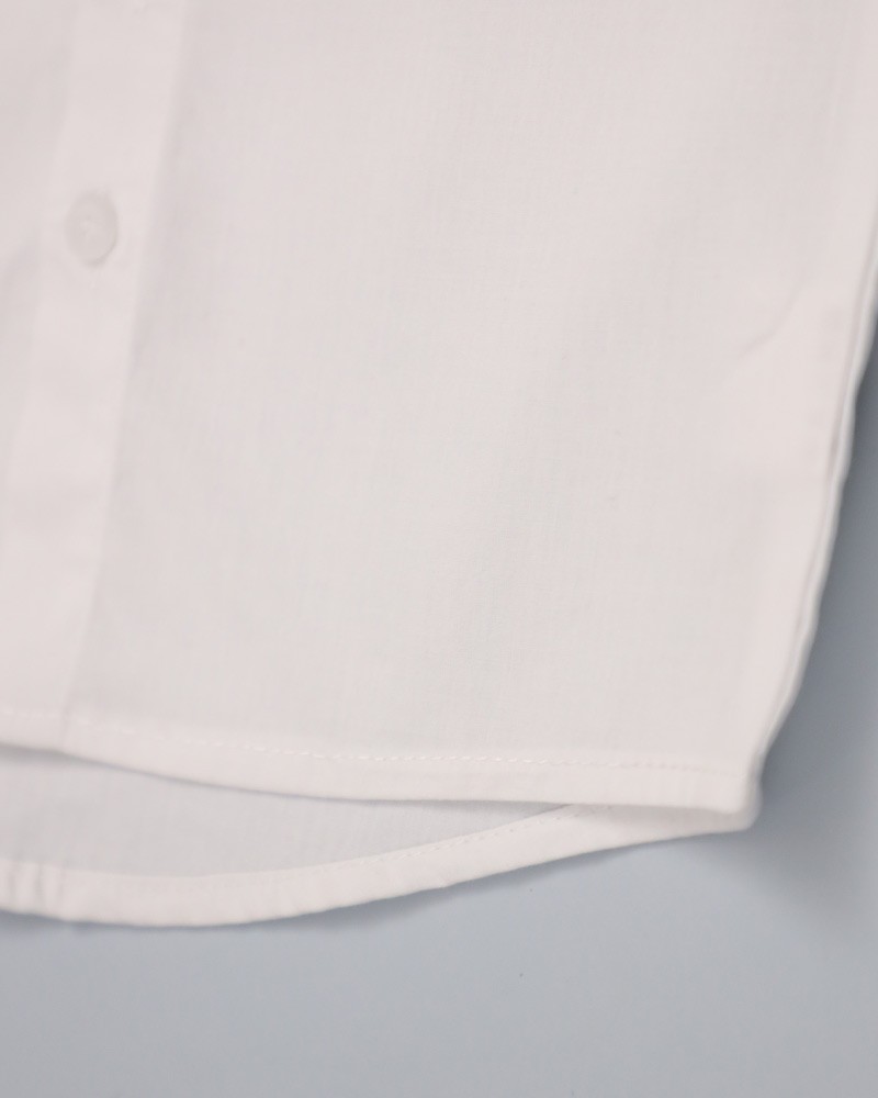 Casual White Shirt With Sail Print - Daraghmeh