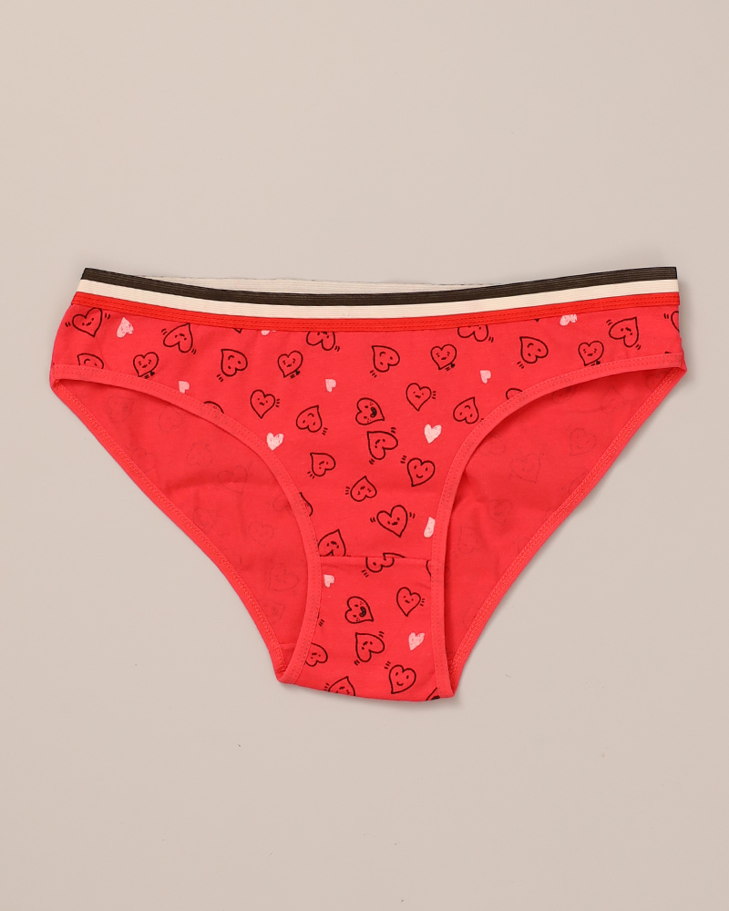 Cotton Panties Printed With Love Hearts Daraghmeh
