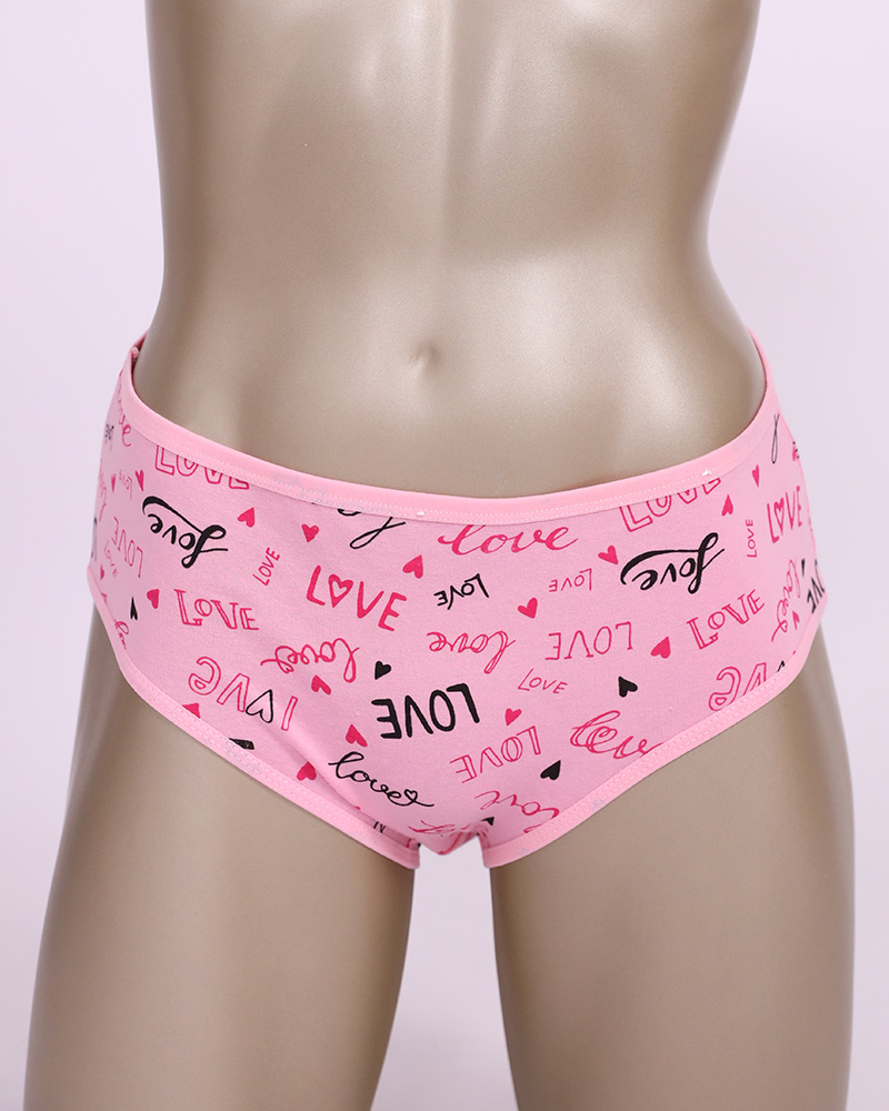 Cotton Panties With L ❤️ VE  Print - Daraghmeh