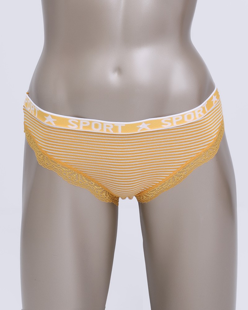 Roses Perforated Panties With "SPORT" Print