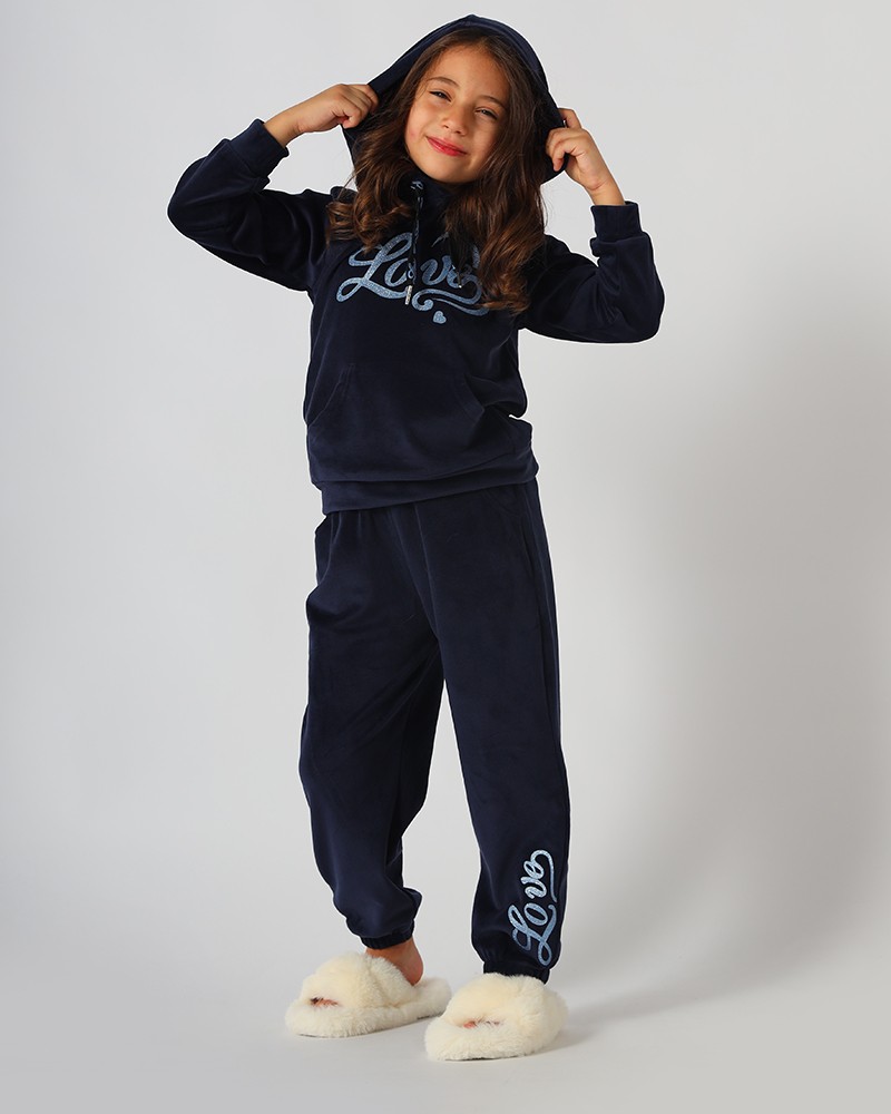 Casual Velvet Training Suit With 