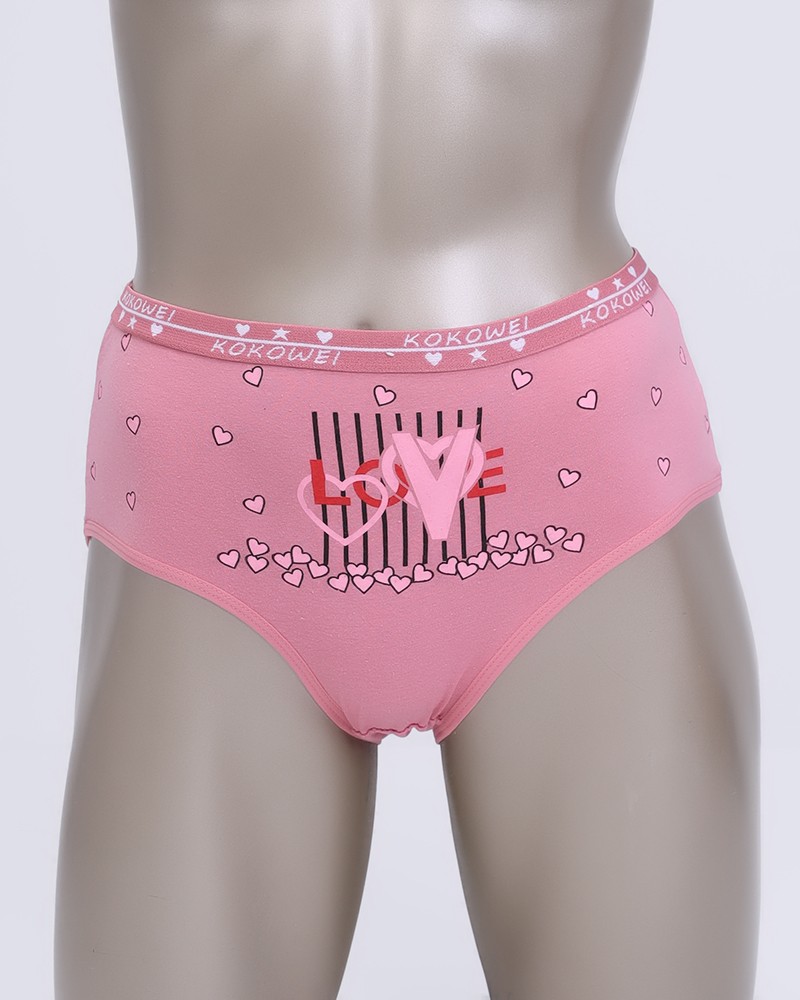 Cotton Panties with Love Print