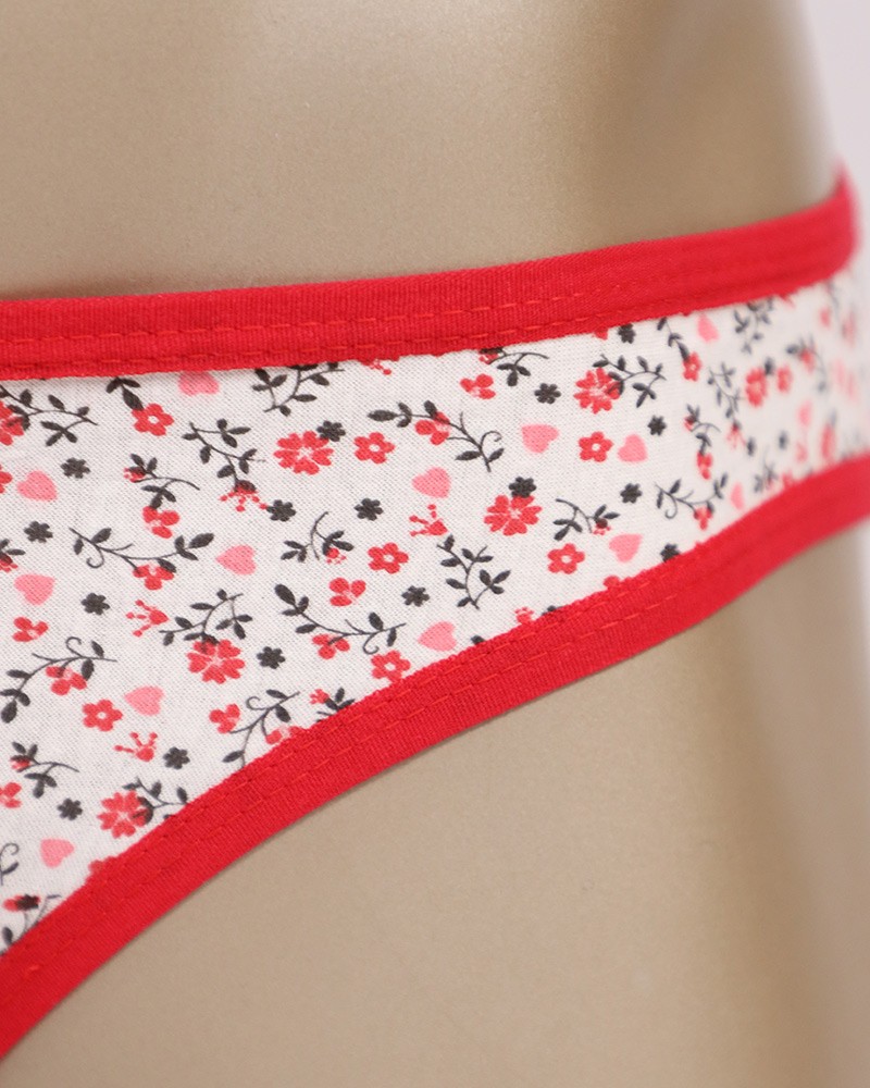 Cotton Panties Flowers Print Daraghmeh