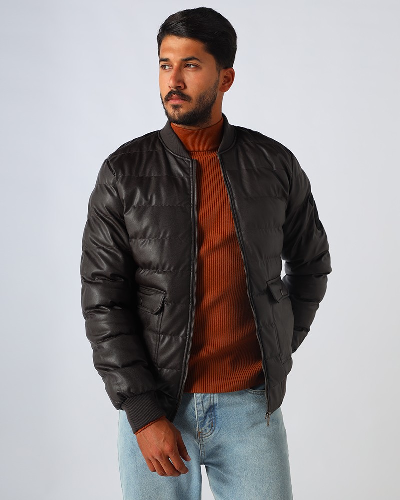 Casual Leather Jacket - Daraghmeh