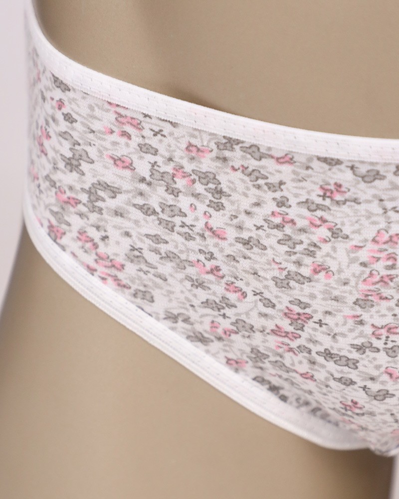 Cotton Panties Flowers Print Daraghmeh