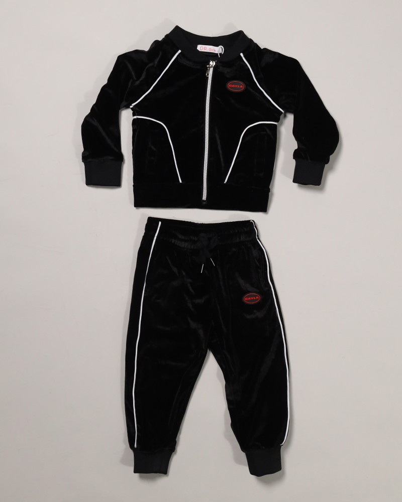 Casual Velvet Training Suit With 