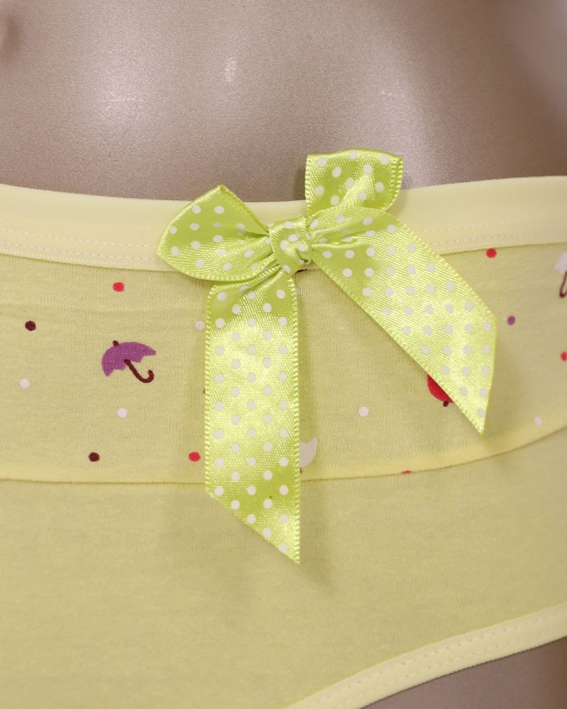 Cotton Panties With Umbrella Print Daraghmeh